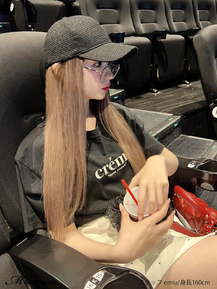 【SALE】Rhinestone denim mini skirt(eme10406)