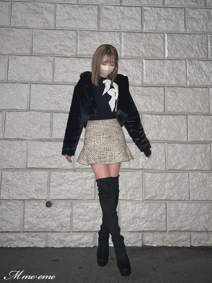 【SALE】Bijou fur coat (eme10286)