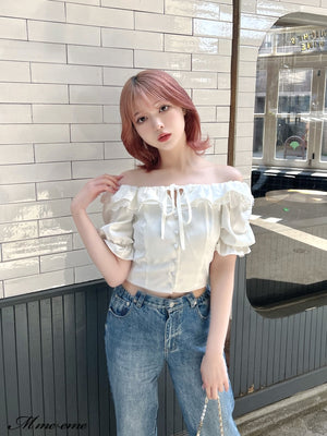 【SALE】Waist cut straight denim (eme10315)