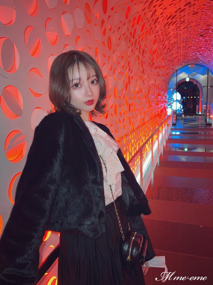 【SALE】Bijou fur coat (eme10286)