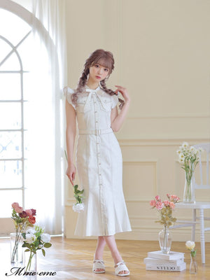 【SALE】Ribbon tweed mule (eme10312)