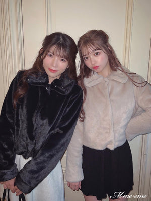 【SALE】Bijou fur coat (eme10286)