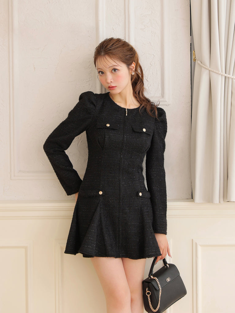 Zip puff mini onepiece(eme10744)