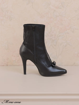 【SALE】Dot tulle short boots (eme10281)