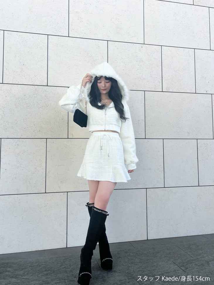 【SALE】Cut design chain long boots (eme10328)