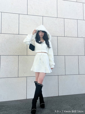 【SALE】Cut design chain long boots (eme10328)