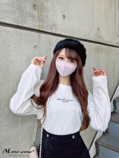 【SALE】Cutest embroidery ron t(eme10102)