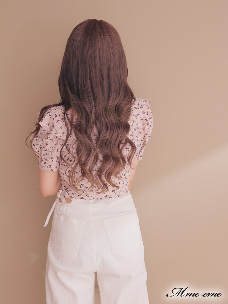 【SALE】Feminine flower print tops (eme10242)