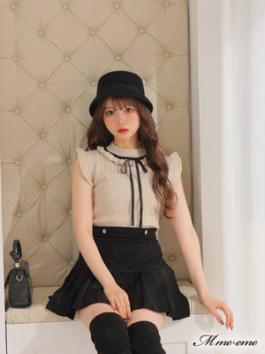 【SALE】Maid-like sleeveless knit (eme10232)