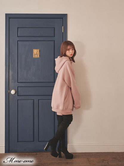 【SALE】Pearl heel knee high boots (eme10280)