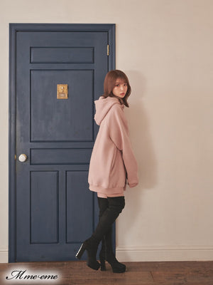 【SALE】Pearl heel knee high boots (eme10280)