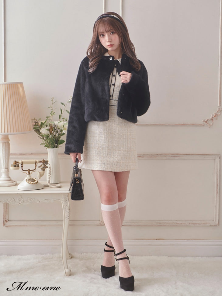 【SALE】Bijou fur coat (eme10286)