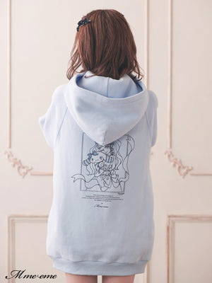 【sale】 Cinnamoroll&m me eme original illustration hoodie (eme10287)