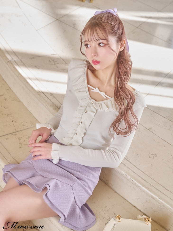 【SALE】Hem flare mini skirt (eme10307)