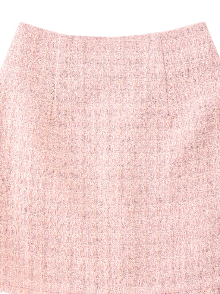 【SALE】Sweet spring tweed mini skirt (eme10338)