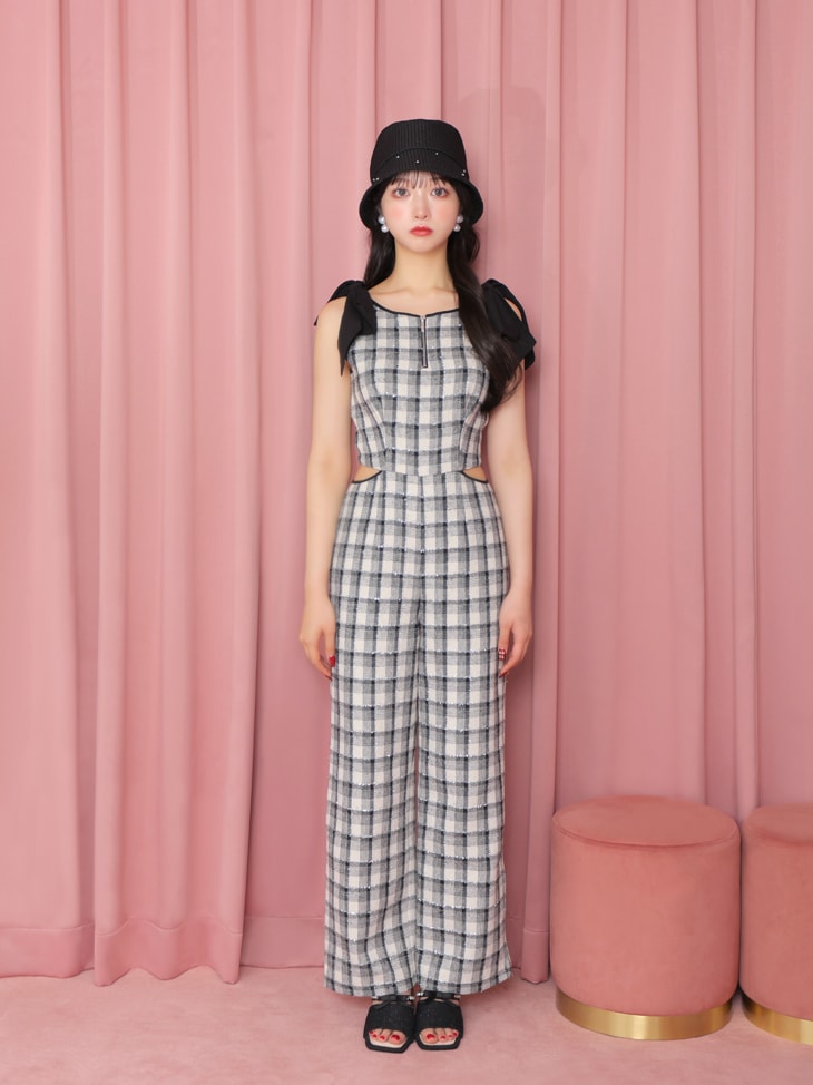 Lame tweed combinaison(eme10521)