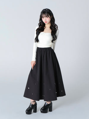 Back ribbon bear ensemble tops(eme10381)