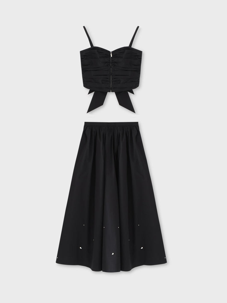 Bijou volume long skirt(eme10471)