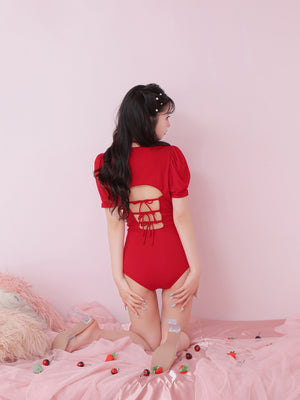 Back ribbon ensemble swimwear(eme10538)