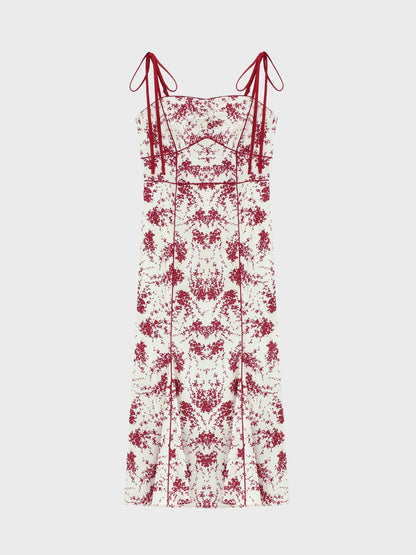 flower print cami onepiece(eme10542)