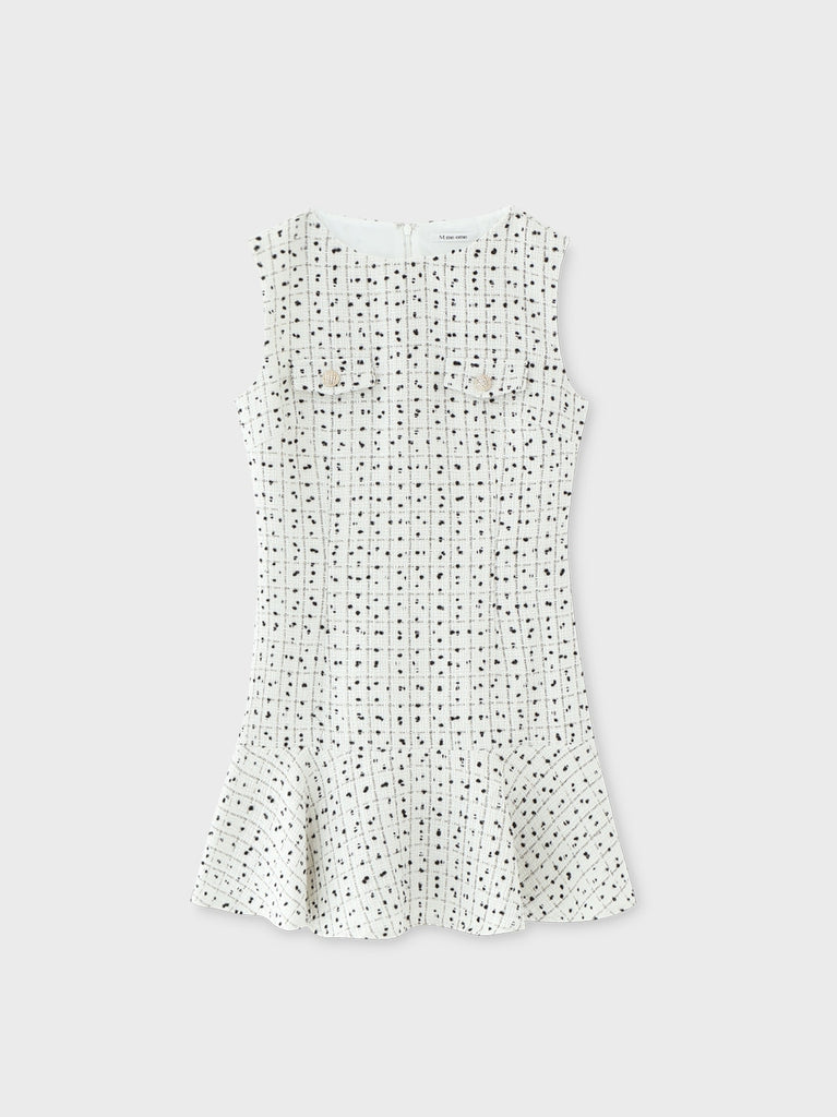 Check tweed mermaid mini onepiece(eme10545)