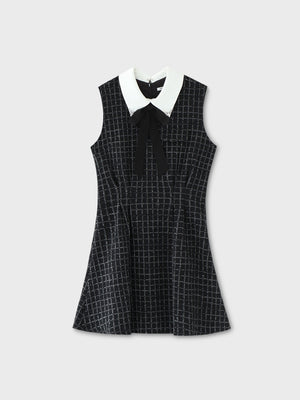 Bijou collar ribbon mini onepiece(eme10518)