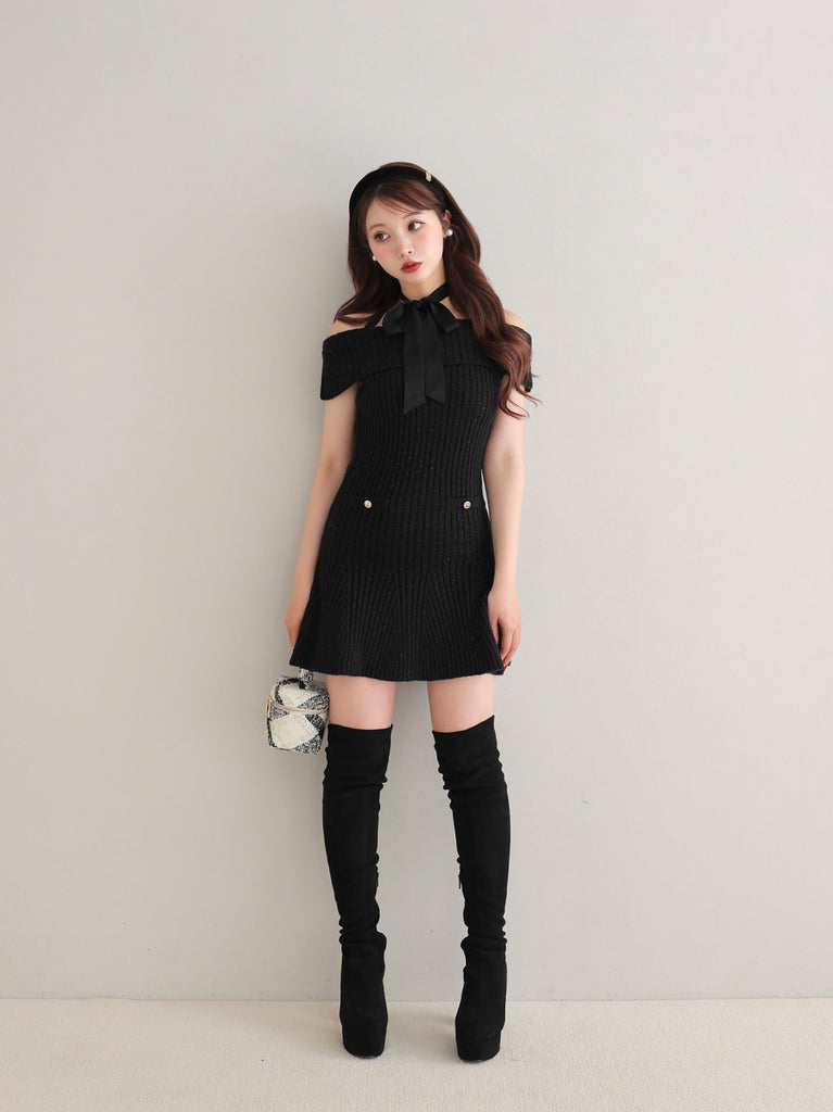 Emblem tweed headband(eme10754)