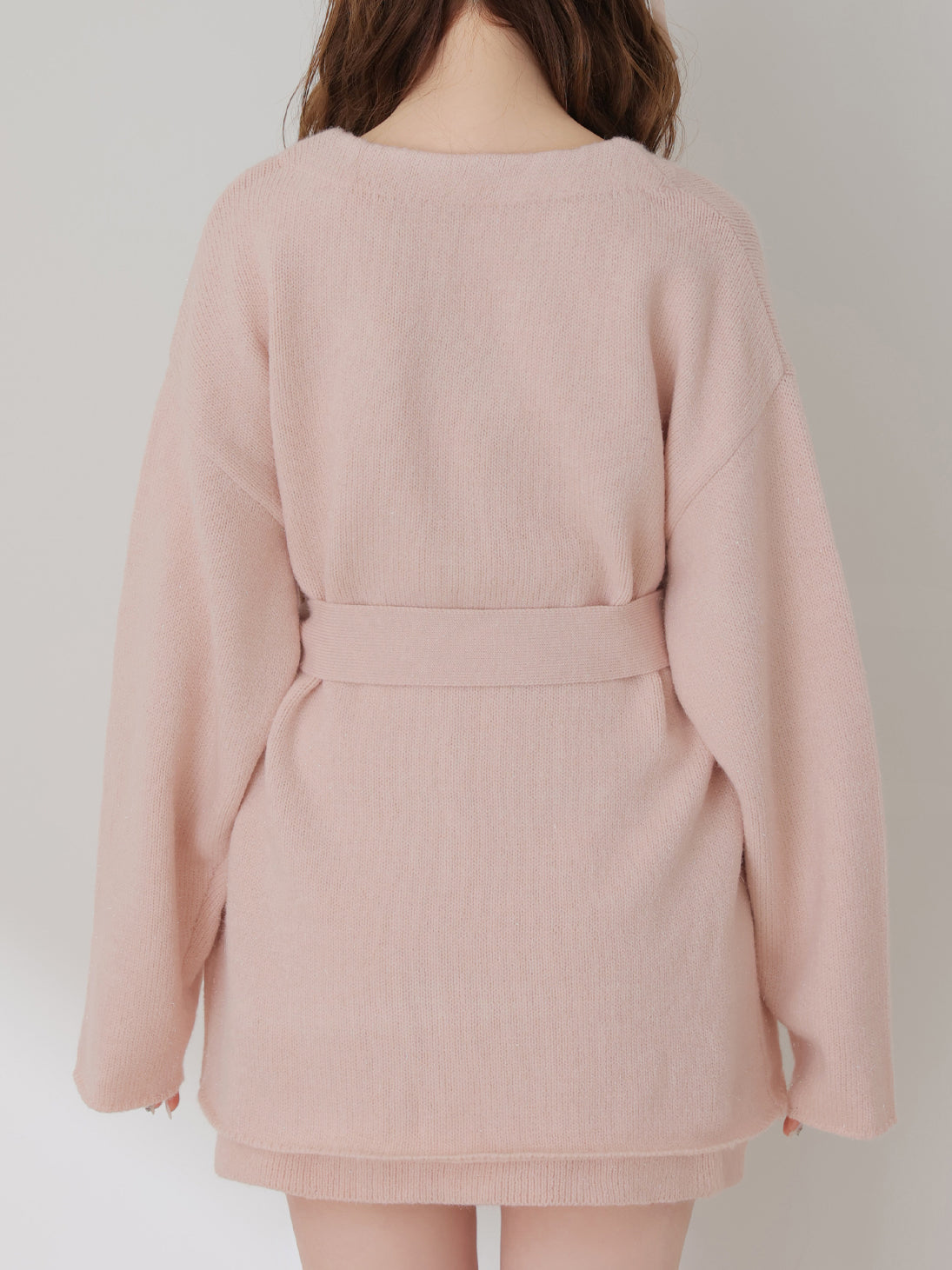 Lame gown layered knit set(eme11002)