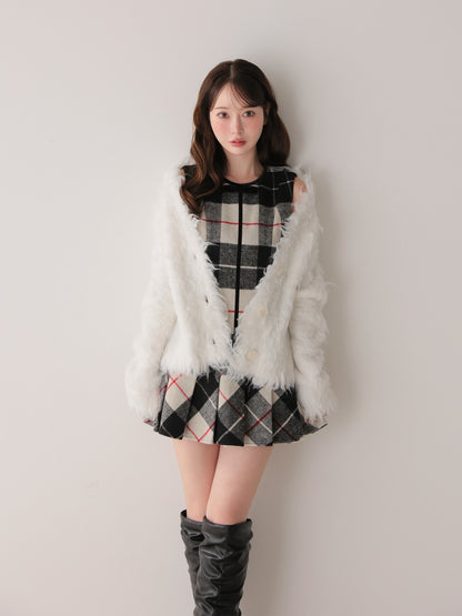 model：162cm　(size：F　color：Black mix)