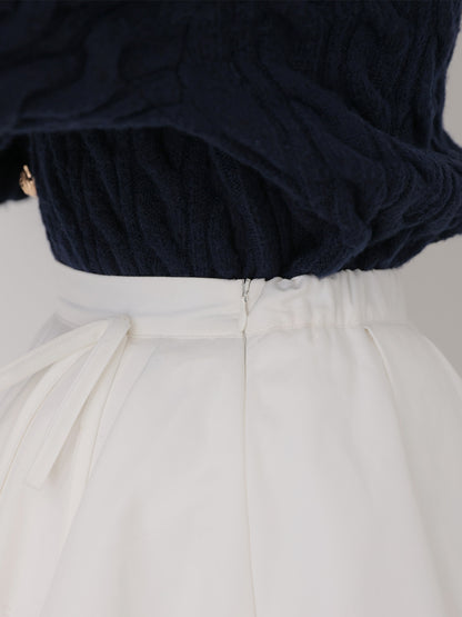 【Pre Order】Ruffled frill chiffon mini skirt(eme10790)