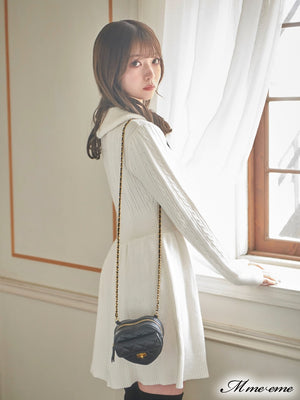 【SALE】Bijou pet flare knit dress (eme10254)