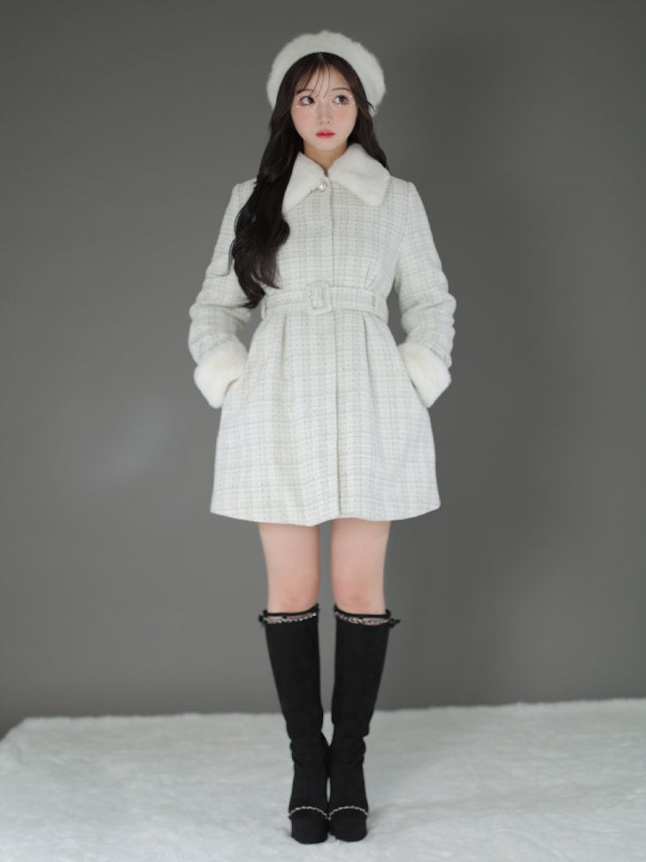 【SALE】Cut design chain long boots (eme10328)