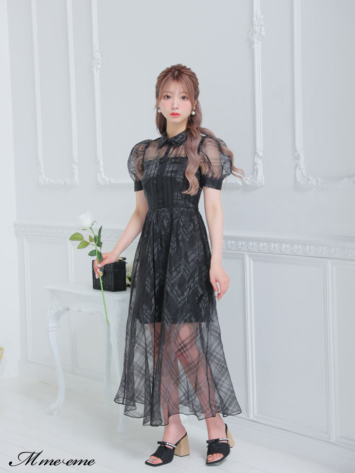 【SALE】Ribbon tweed mule (eme10312)