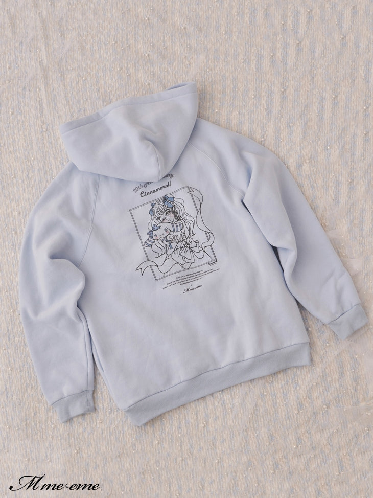 【sale】 Cinnamoroll&m me eme original illustration hoodie (eme10287)