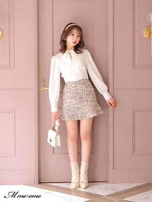 【SALE】Dot tulle short boots (eme10281)