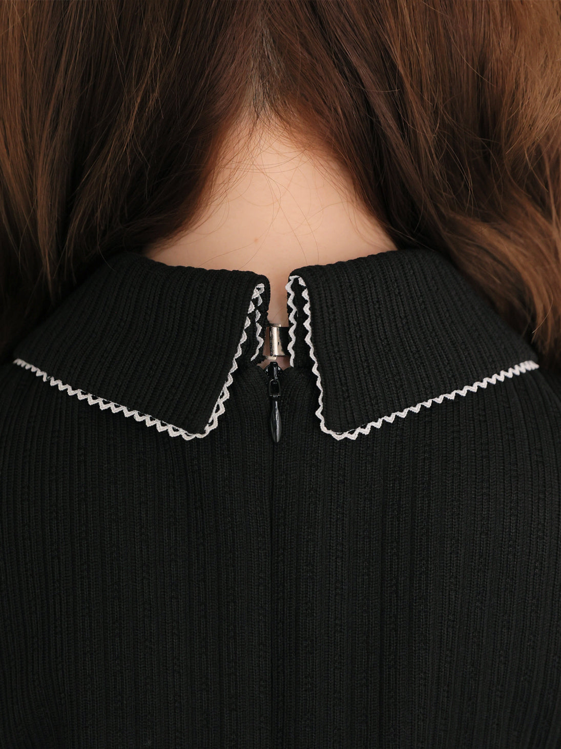 Ribbon collar tiered mini onepiece(eme11044)