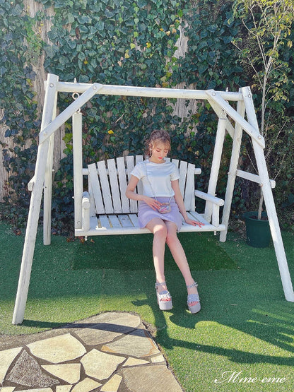 【SALE】Sequin shaggy knit skirt(eme10216)