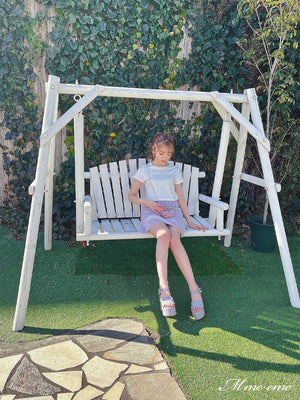 【SALE】Sequin shaggy knit skirt(eme10216)