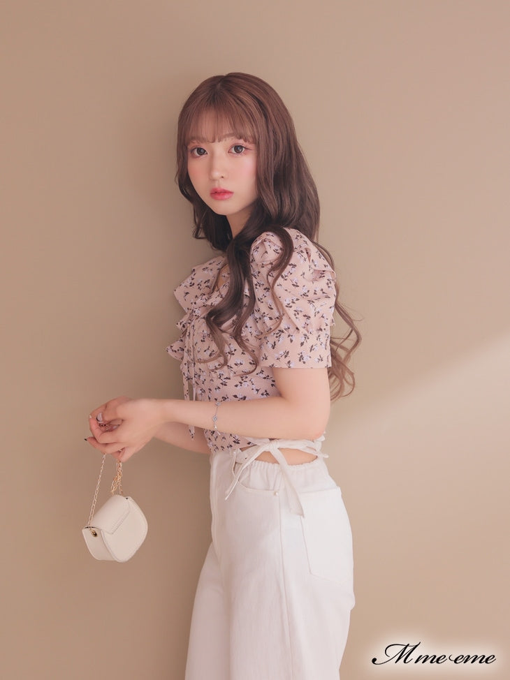 【SALE】Feminine flower print tops (eme10242)