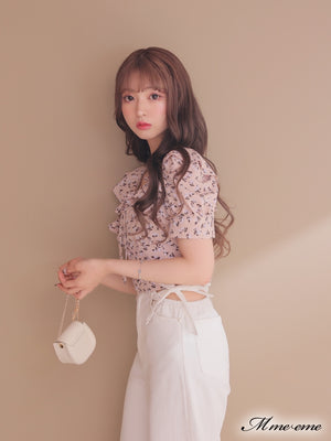 【SALE】Feminine flower print tops (eme10242)