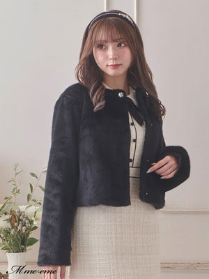 【SALE】Bijou fur coat (eme10286)
