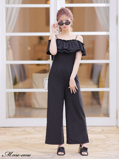 【SALE】Ruffle ribbon combineson (eme10407)