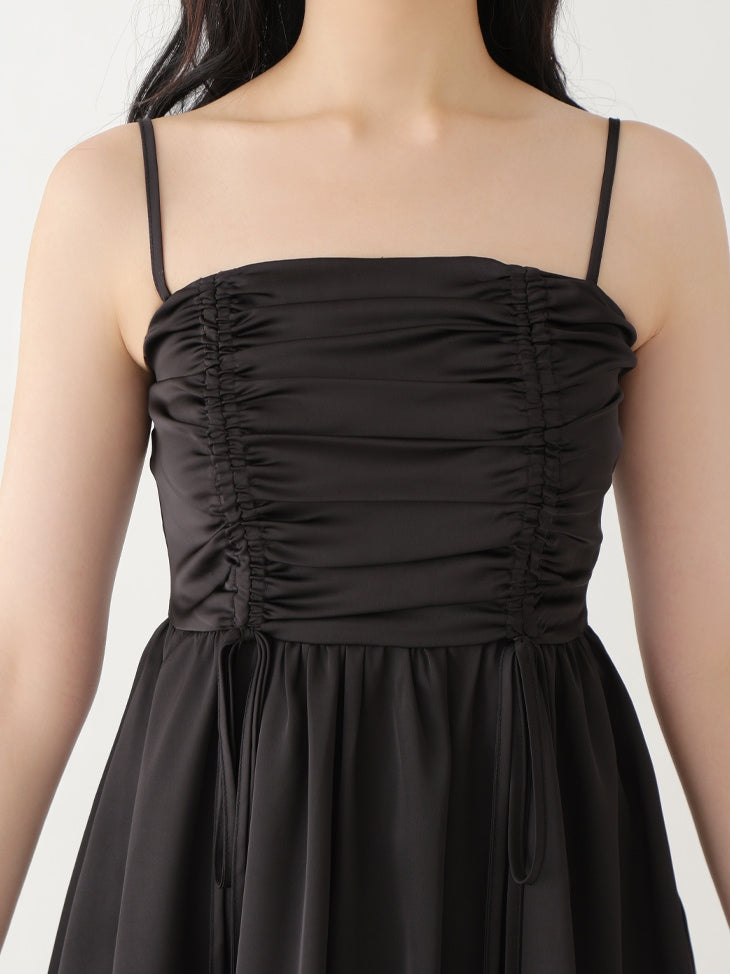 Fringe satin ensemble one piece(eme10533)