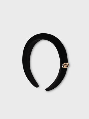 Emblem tweed headband(eme10754)