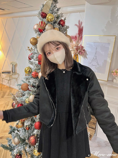 【SALE】Bijou pet flare knit dress (eme10254)