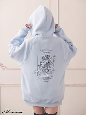 【sale】 Cinnamoroll&m me eme original illustration hoodie (eme10287)