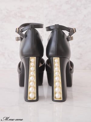 【SALE】Pearl heel pumps (eme10288)