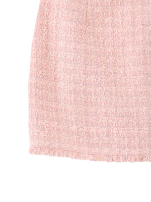 【SALE】Sweet spring tweed mini skirt (eme10338)