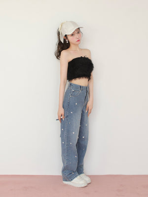 Feather like ensemble tops (eme10442)