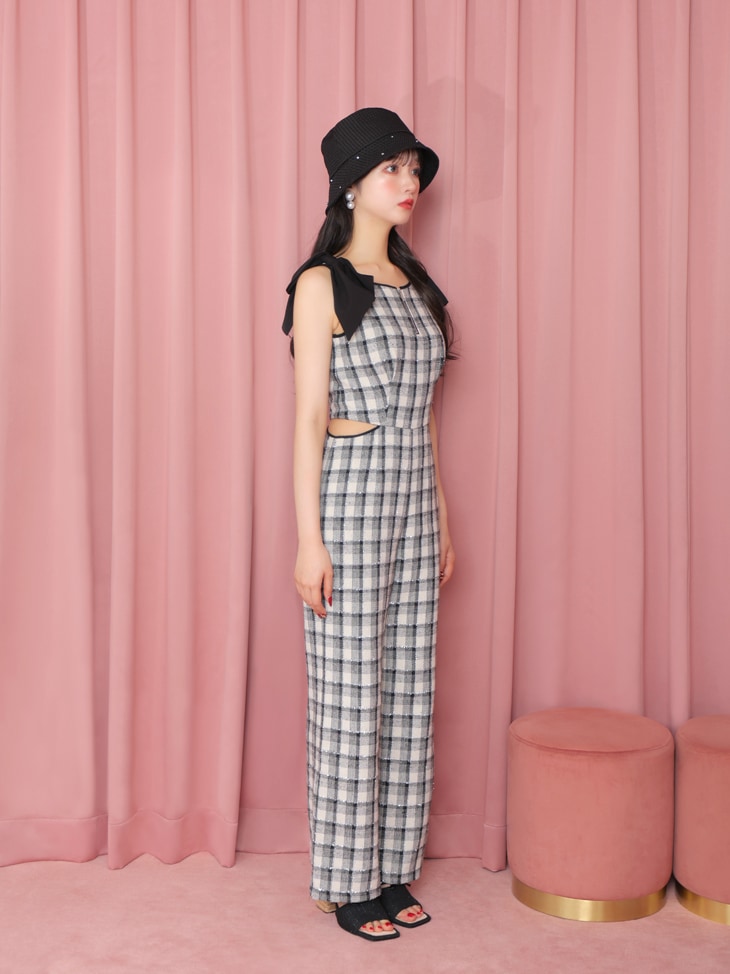 Lame tweed combinaison(eme10521)